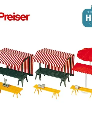 Le marché comptoir HO Preiser 17500 - Top-Angebot