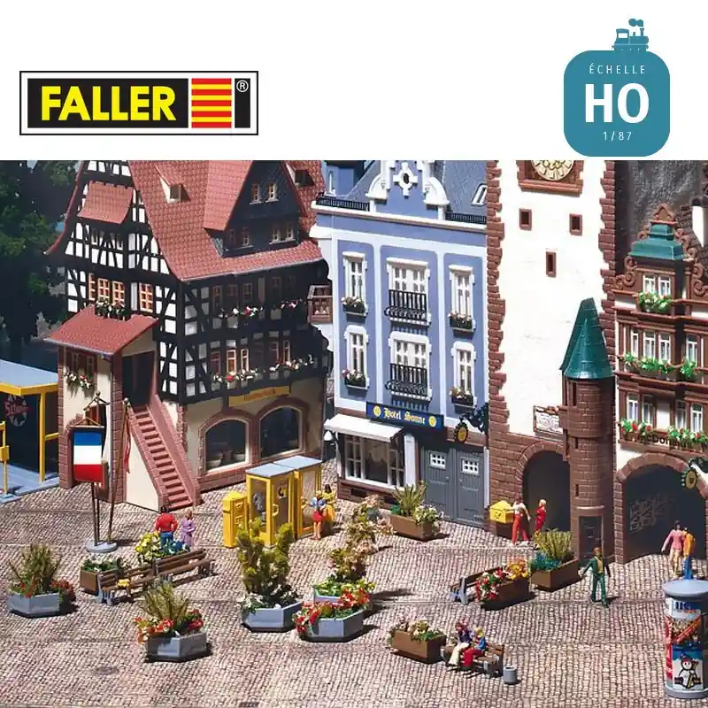 Décorations urbaines HO Faller 180585 - Verfügbar