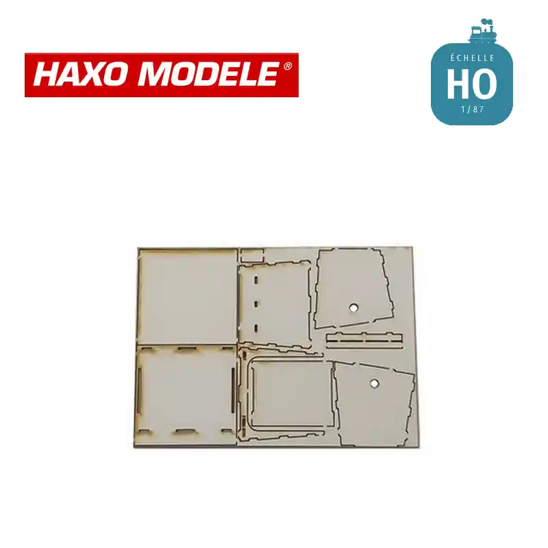 Abri bus en béton "Aubette" en kit HO Haxo Modèle HM49016 | Schnelle Zustellung