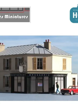 Expresslieferung | Maison de ville angle rue 1 étage volets bois vesrion habitation sans boutique HO BV-010R-HO-H
