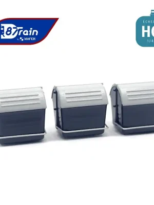 Poubelles conteneurs modernes avec leviers (3 pcs) HO 87Train 221114 | Heute bestellen