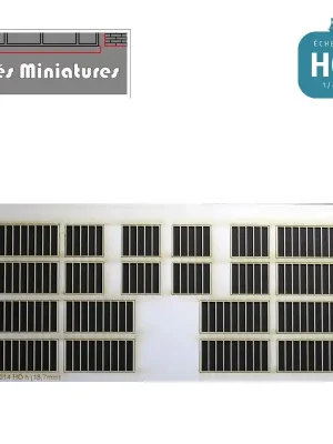Nur für kurze Zeit - Fenêtres Usine hauteur 17mm (12+8) HO Cités Miniatures ED-014-H-HO