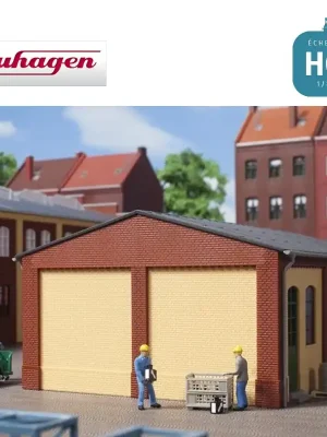 Direkt vom Hersteller | Pignons et colonnes d‘angle courtes rouges HO Auhagen 80406