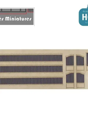 Sonderpreis - Grilles mi-hauteur & portails en fer forgé type 2 ed-051-HO-2