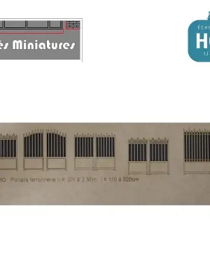 Assortiment de 5 portails en fer forgé Cités miniatures ED-051-P2-HO - Jetzt sichern