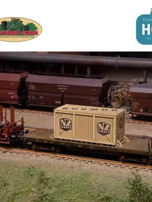 Sale - Caisse en bois avec cadre "Normag" HO Joswood 40429