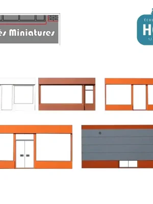 Endet bald - Façade boutique moderne longue ED-035-HO-L