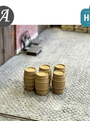 Günstig | Tonneaux 5 pcs HO Aiguillages & Accessoires 87DEF01