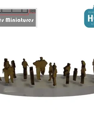Vorteilspreis | Personnages (silhouettes 2D) Cités Miniatures - Echelle HO CMED-100-1-HO