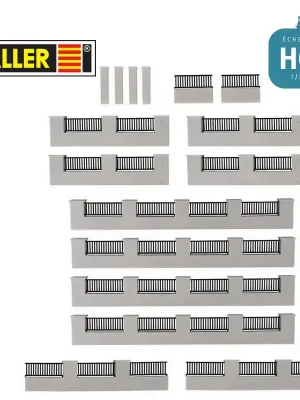 Topseller - Clôture de mur moderne longueur 150cm HO Faller 180419