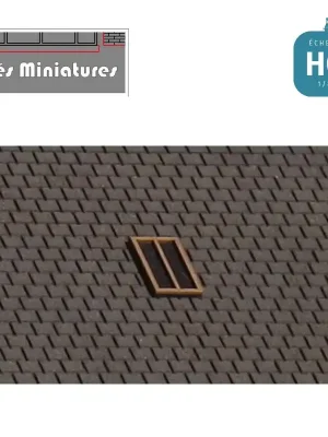 2x 4 Tabatières Vasistas - Echelle HO Cités miniatures ED-066-HO - Preisnachlass