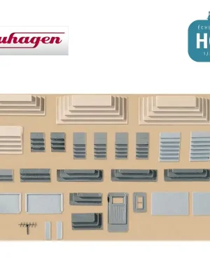Assortiment d‘escaliers (17 pièces) HO Auhagen 48646 - Sehr beliebt