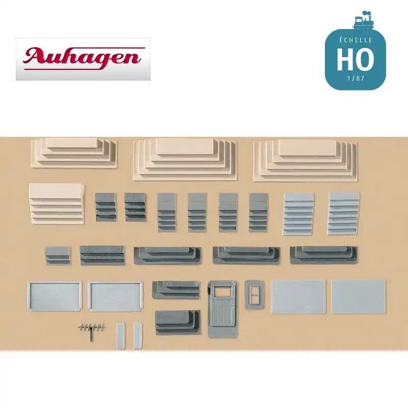 Assortiment d‘escaliers (17 pièces) HO Auhagen 48646 - Sehr beliebt