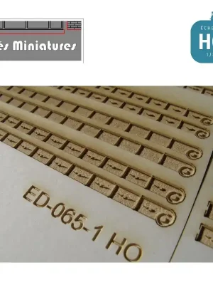 Preis gesenkt - Toiture – Bandes de tuiles de rive – Echelle HO Cités miniatures ED-065-1-HO