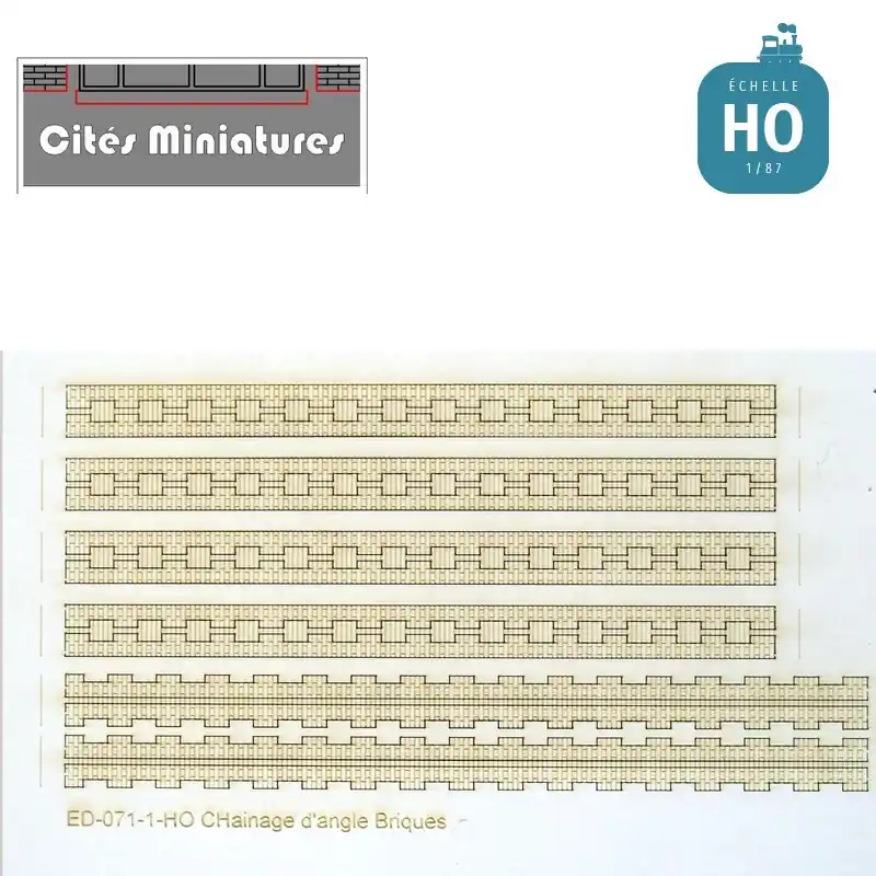 Versand noch heute | Chaînes d’angles en briques HO Cités miniatures ED-071-2-HO