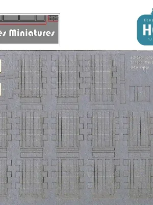 Moulures d’encadrements en Pierre Gris chaud HO Cités miniatures ED-072-4-HO - Extra-Rabatt