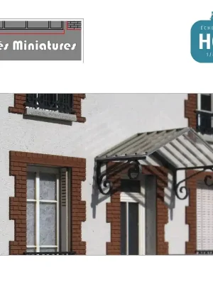 Nur noch wenige - Marquise pour pavillon Echelle HO Cités Miniatures ED-58-1-HO
