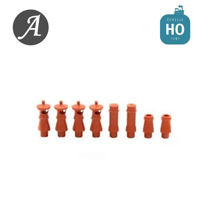 Mitres de toit 8 pcs HO Aiguillages & Accessoires 87CVL01 | Jetzt erhältlich