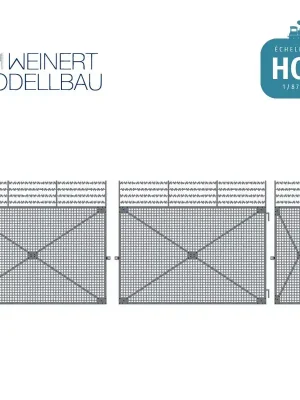 Extra-Rabatt | Toranlage mit Stacheldraht 1Satz HO Weinert 3275