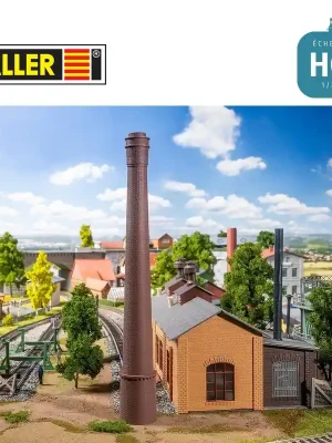 Sofort bestellbar - Cheminée d‘usine en briques hauteur 254 mm HO Faller 131336