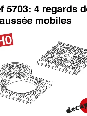 4 mobile Schächte H0 Decapod 5703 | Top-Preis