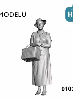 Nur solange der Vorrat reicht | Femme faisant du shopping 3 HO Modelu 0103-087