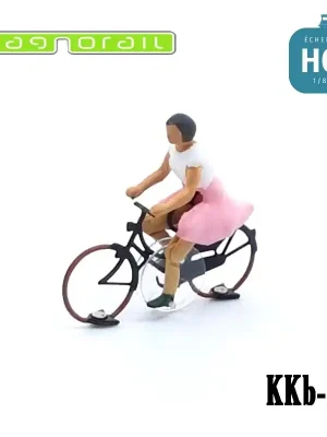 Damenfahrrad, fertig montiert, H0 für Magnorail System KKb-2 - Direkt bestellen