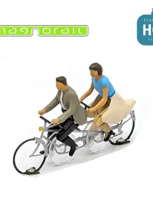 Nicht verpassen | Tandem Fahrrad, fertig montiert, V2 H0 für Magnorail System KKd-2