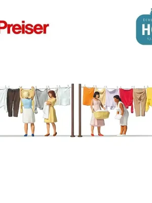 Femmes étendant du linge HO Preiser 10741 - Sale