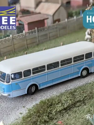Autocar Renault R4190 Bleu et Blanc Transport d‘Enfants Lauzerte (82) HO REE CB-131 | Qualitätsprodukt