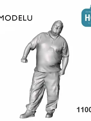 Agent de manoeuvre moderne penché à gauche HO Modelu 1100-087L - Preis gesenkt