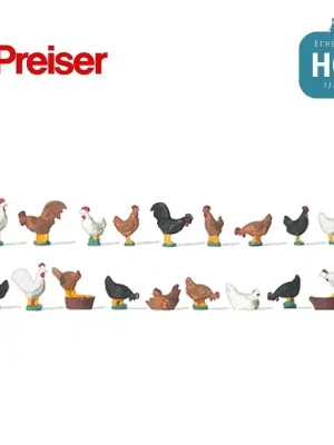 Direkt kaufen | Poules et coqs HO Preiser 14168
