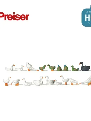 Knallerpreis - Canards oies cygnes HO Preiser 14167