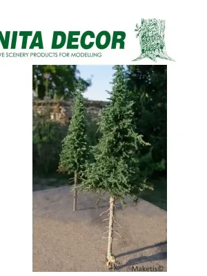 Set 2 sapins hautes tiges de 20 à 25 cm Anita Decor - Sehr gut bewertet