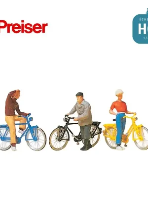Verfügbar | Cyclistes à une intersection HO Preiser 10515