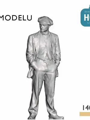Hohe Qualität | Ouvrier en casquette avec les mains dans les poches HO Modelu 1402-087