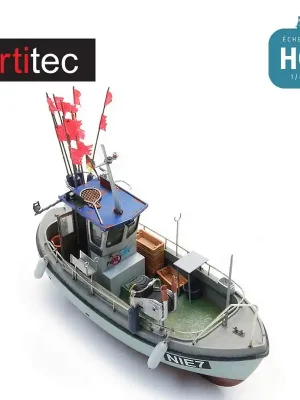 Sichere Zahlung | Petit bateau de pêche, coque pleine en Kit HO Artitec 50.154