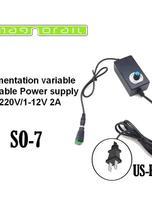 Herstellerpreis - Variable Stromversorgung 110-220V/1-12V DC 2A für US Steckdose SO-7