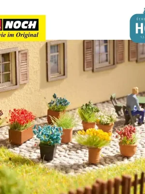 Abverkauf | Fleurs en pots HO Noch 14031