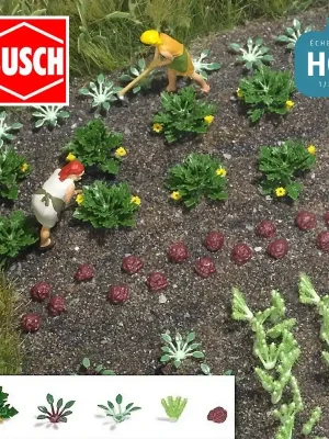 Champs de légumes et salades HO Busch 1222 - Werkspreis