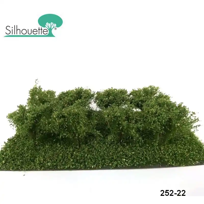Begrenzte Stückzahl - Set de 8 petits buissons vert été Profiline Silhouette 252-22