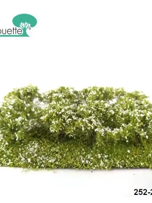 Set de 8 petits buissons fleuris blanc Profiline Silhouette 252-25 - Profi-Qualität