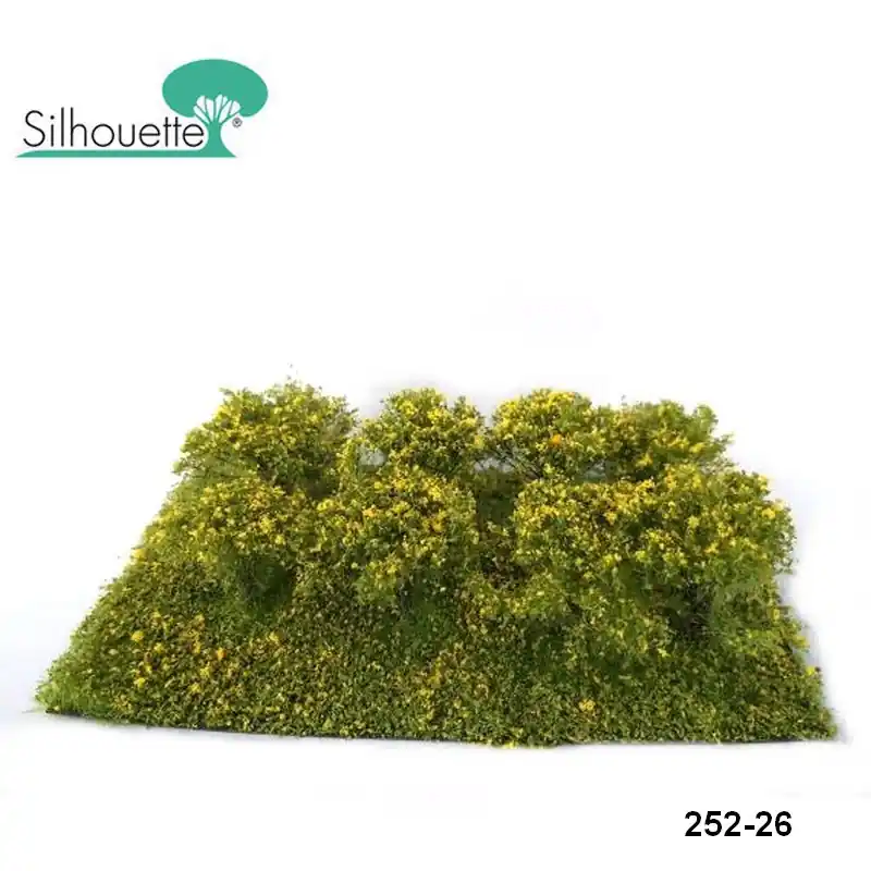 Set de 8 petits buissons fleuri jaune Profiline Silhouette 252-26 | Vorteilspreis