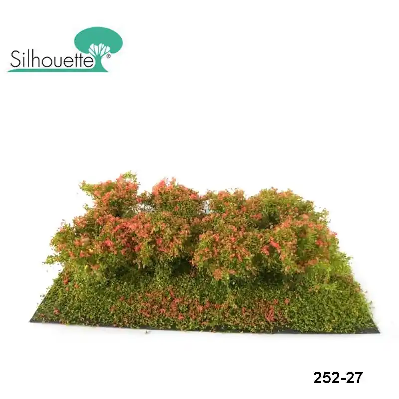 Direkt ab Werk | Set de 8 petits buissons fleuri rouge Profiline Silhouette 252-27