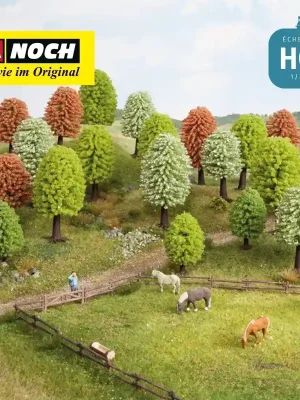 Arbres printaniers 5-9cm (10 pcs) HO Noch 26906 - Begrenzte Stückzahl