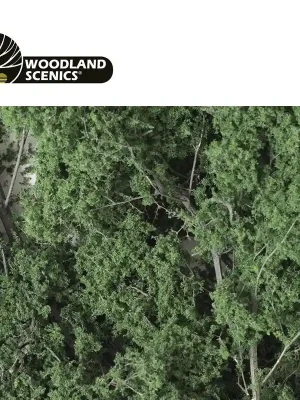 Expressversand - Feuillage à feuilles fines vert foncé Woodland Scenics F1130