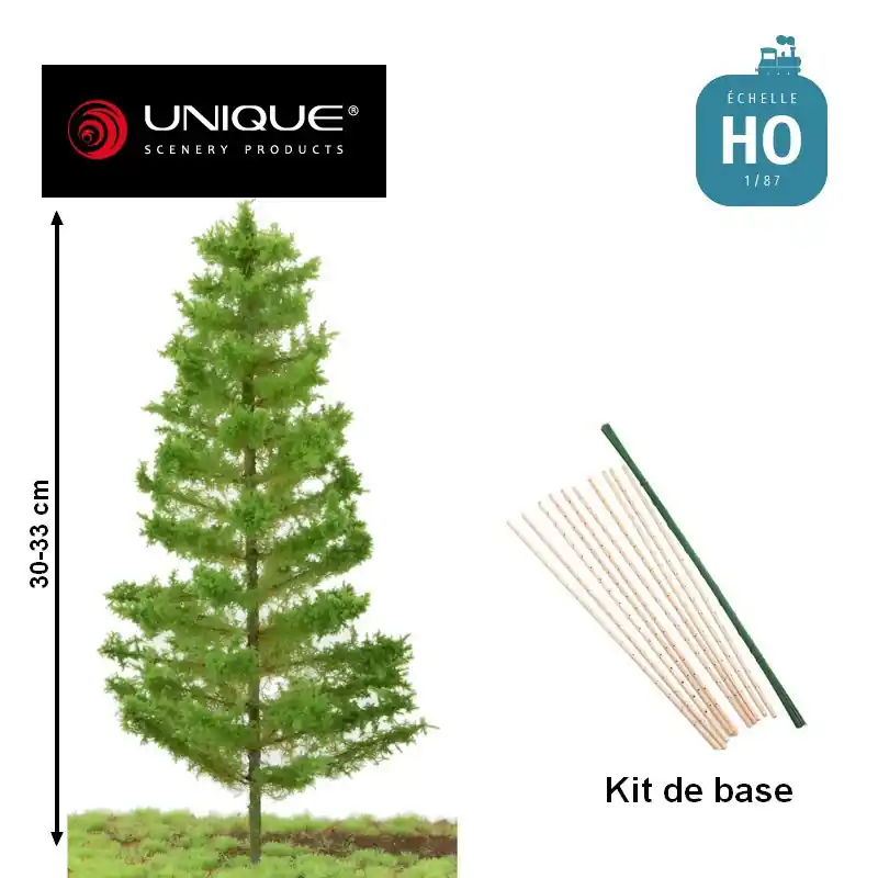 Jetzt sparen | Kit de base pour arbres Epicéa 10 pcs 30-33cm HO (à assembler) Unique Scenery 81-1020-06