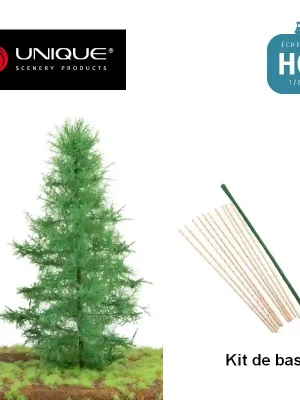 Jetzt zugreifen | Kit de base pour arbres Sapin 10 pcs 23-25cm HO (à assembler) Unique Scenery 81-1021-05