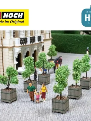 Arbres d‘ornements en bacs 2pcs HO Noch 14013 | Hohe Qualität