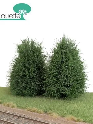 Sehr gut bewertet - Grands buissons hauteur 8-10cm vert été 2 pcs Silhouette 350-42